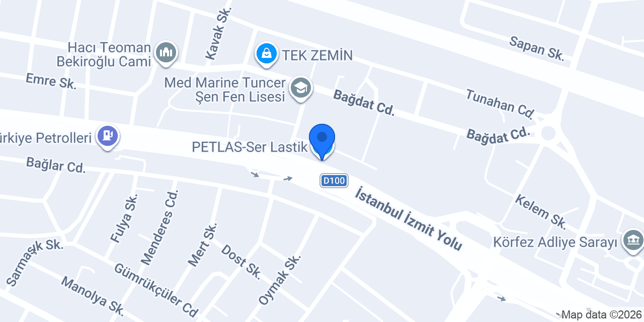 PETLAS-Ser Lastik konumu