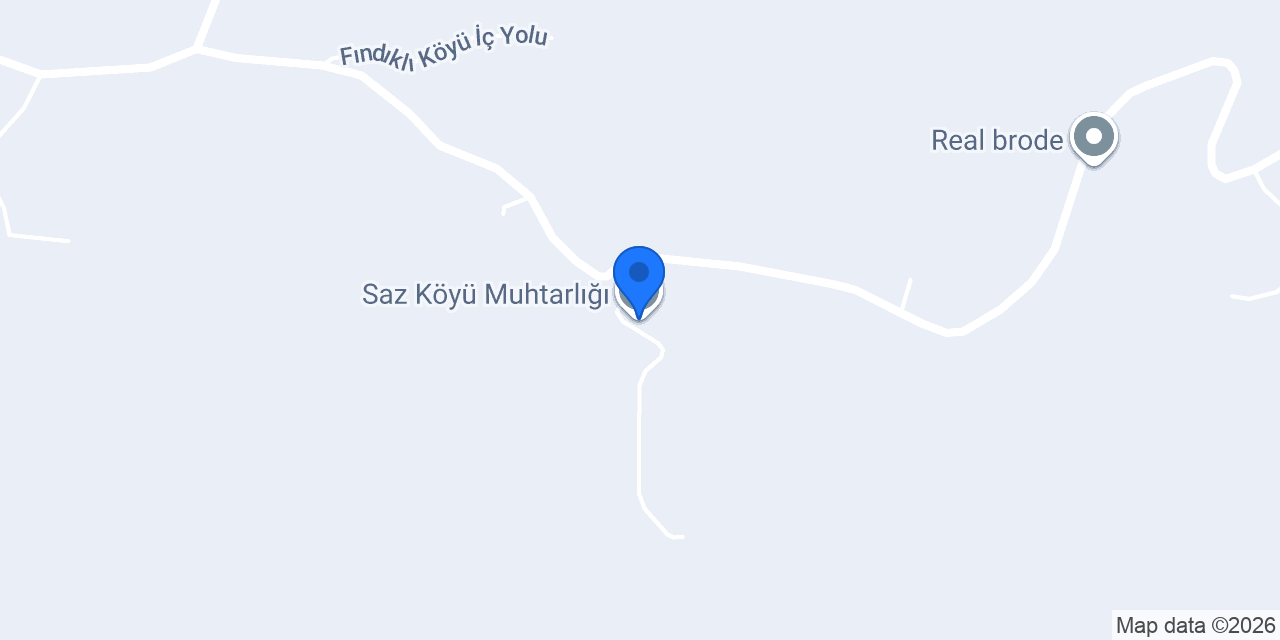 Saz Köyü Muhtarlığı konumu
