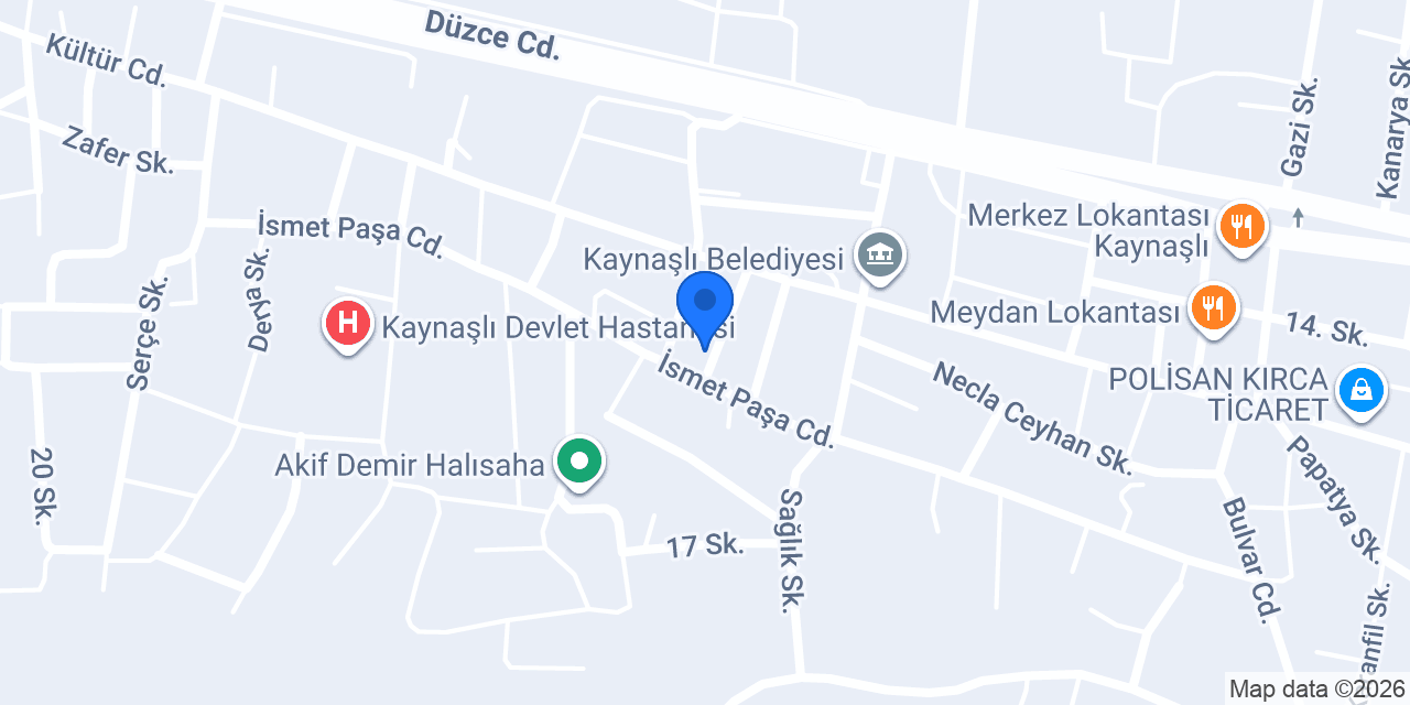 Kaynaşlı İlçe Emniyet Amirliği konumu