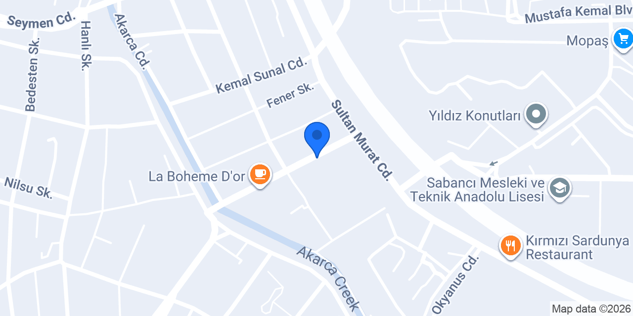 Sütlüce Kadayıf Yahya Kaptan konumu