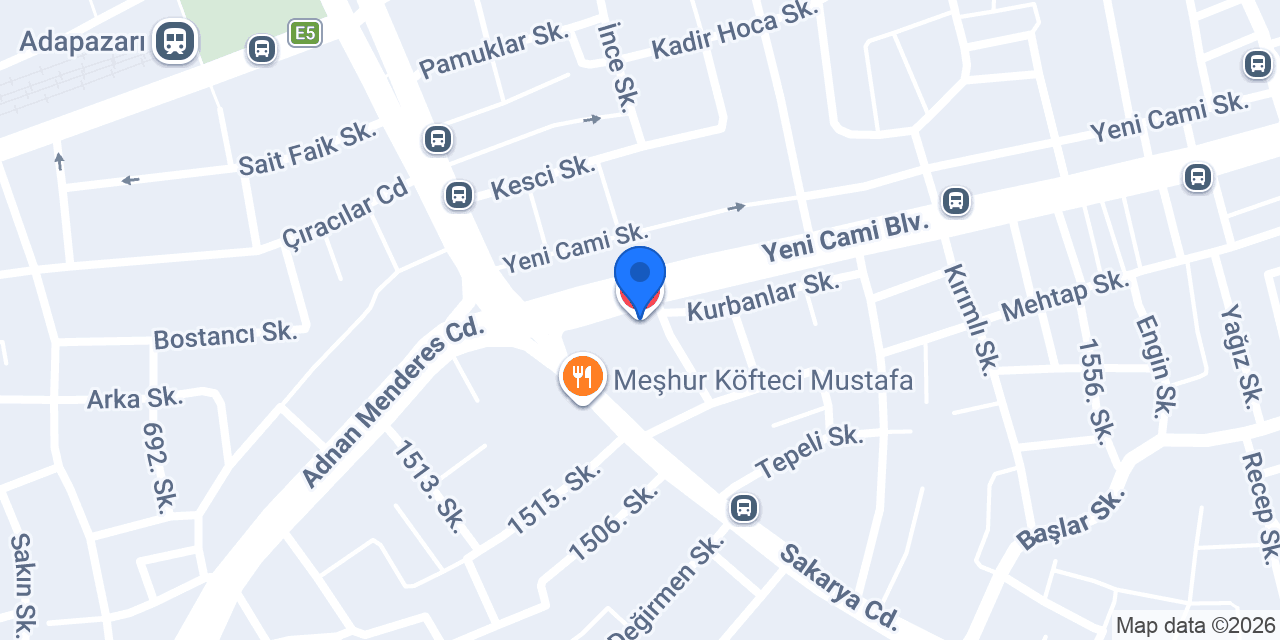 Özel İnci Göz Hastanesi konumu