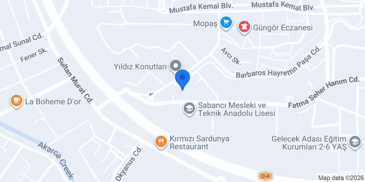 Samanyolu Bungalov konumu