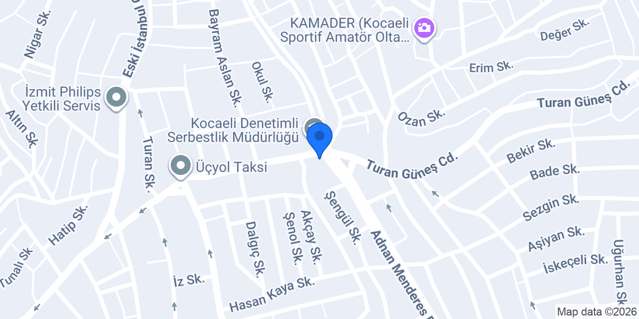 Bekirdere Üçyol Sürücü Kursu konumu