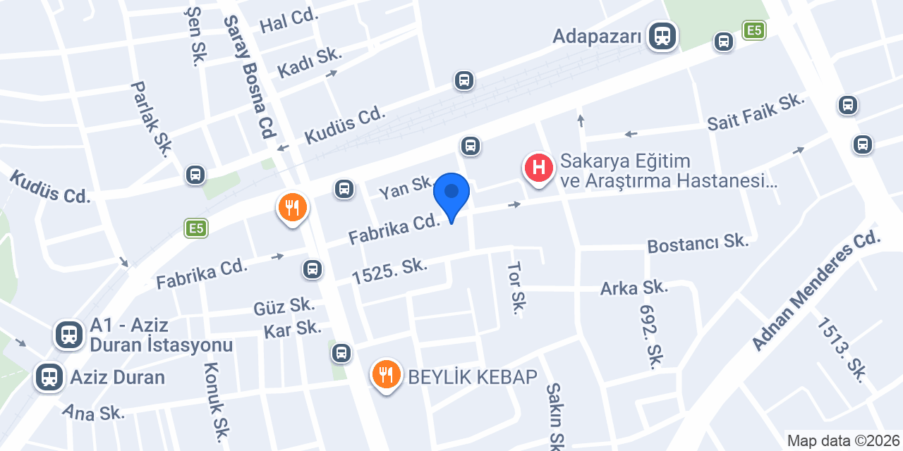 Eren Ortopedi - Ortez Protez Tabanlık Merkezi konumu