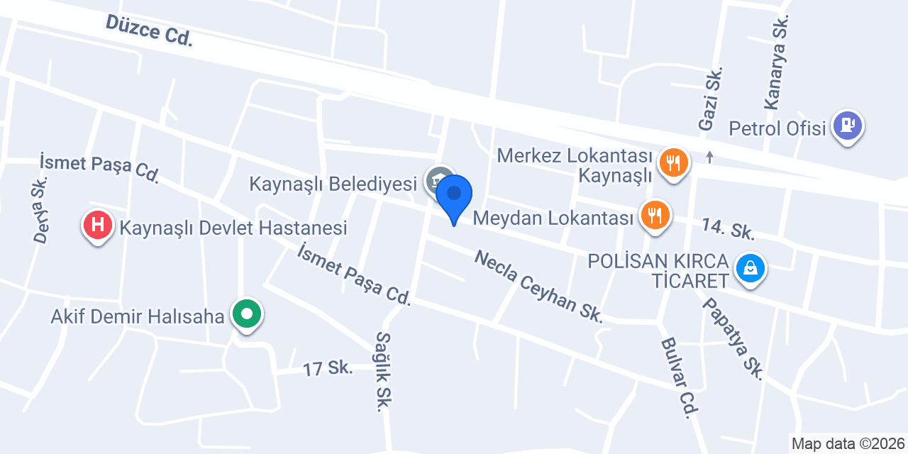 Kaynaşlı Müftülüğü konumu