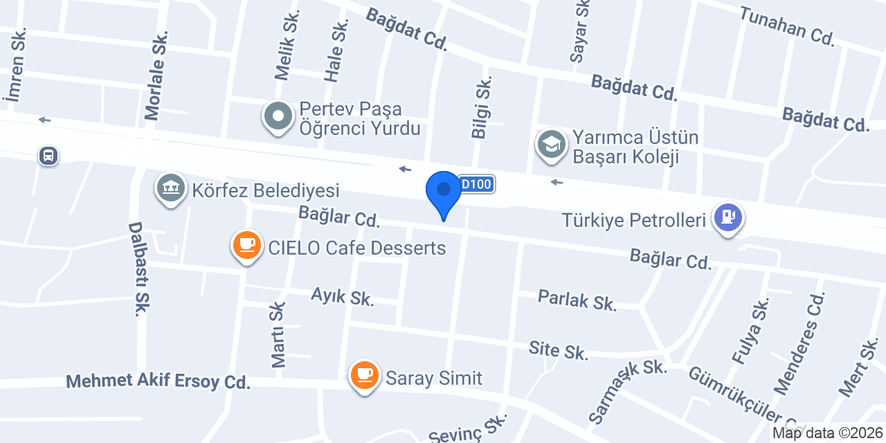 Bekiroğlu Proje ve Mimarlık konumu