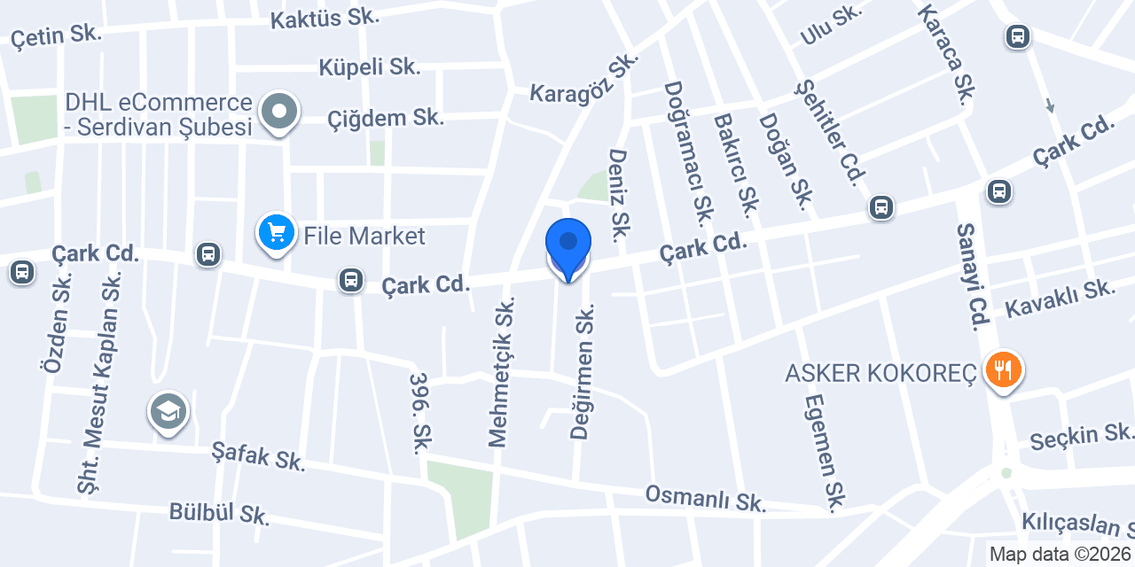 Akbank Serdivan Şubesi konumu
