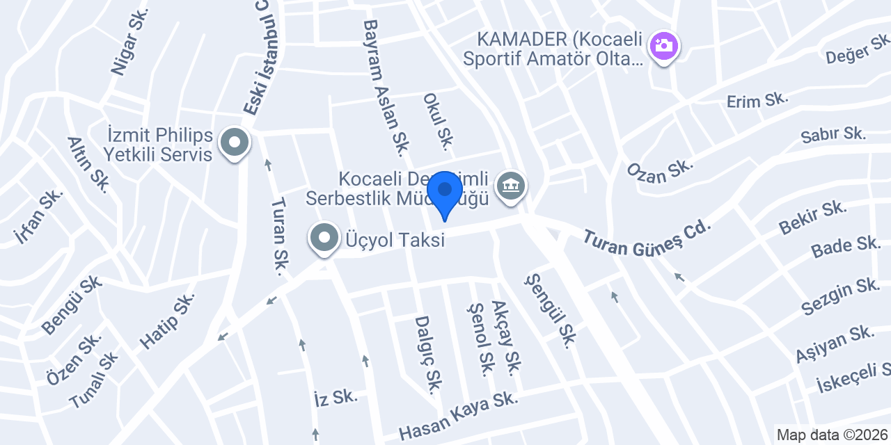 Kocaeli Apartları konumu