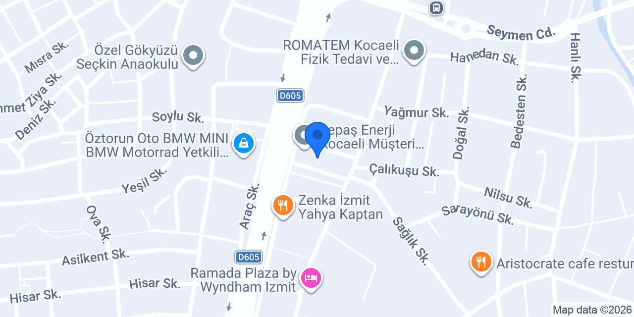 NU' Pilates Stüdyo konumu