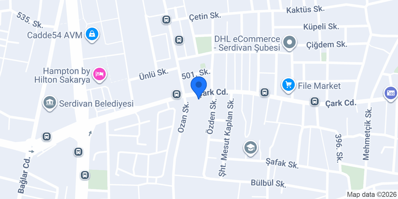 Serdivan Süs Evi konumu