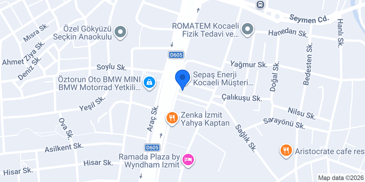 Öztürk Grup Şirketleri konumu