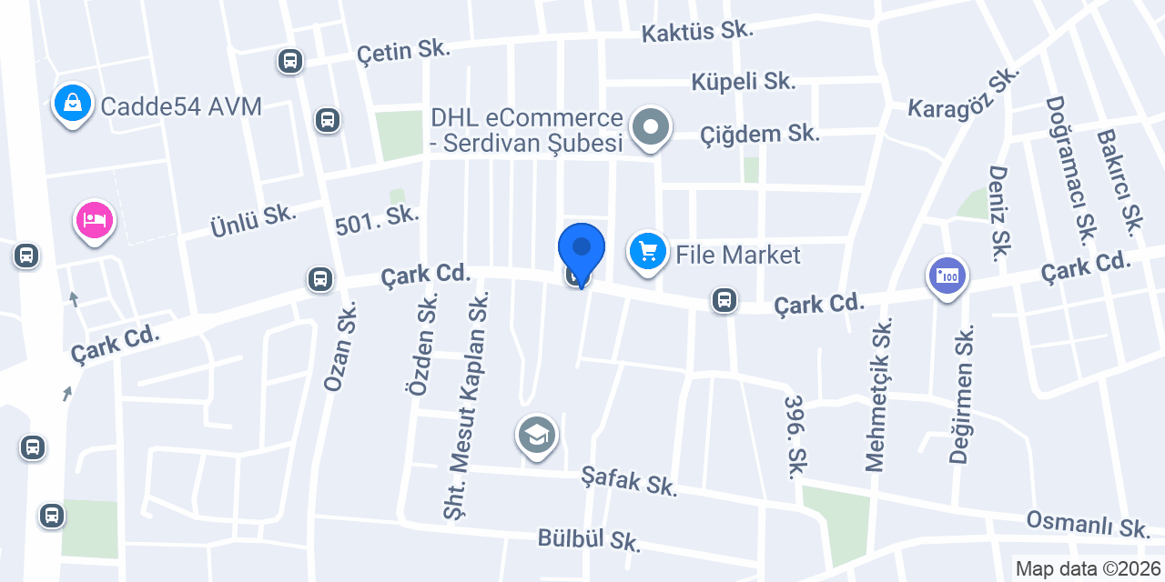 Serisan Baskı Merkezi konumu