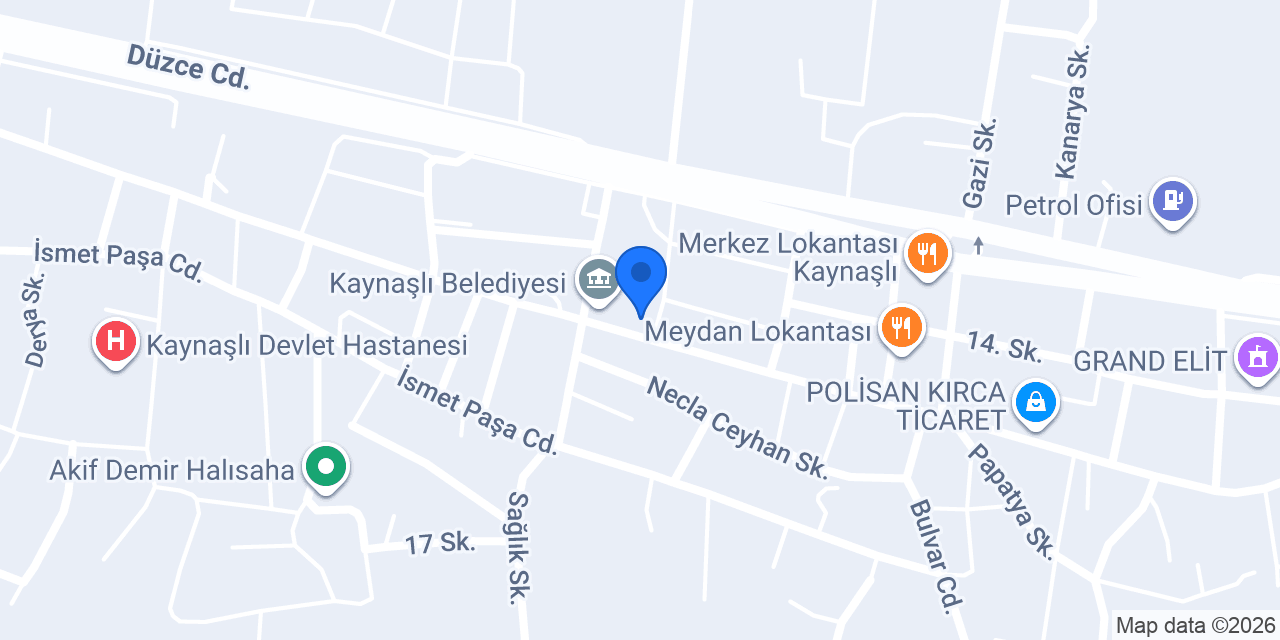 Crazy Cafe Kaynaşlı konumu