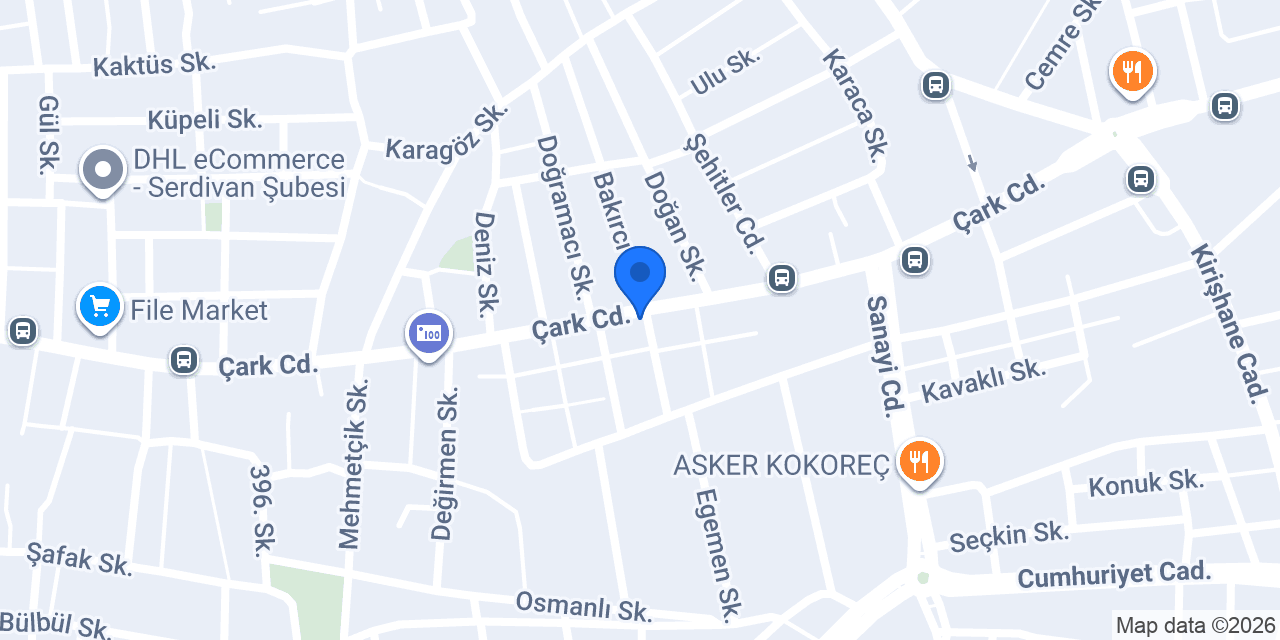 Yapı Kredi - Serdivan Şubesi konumu