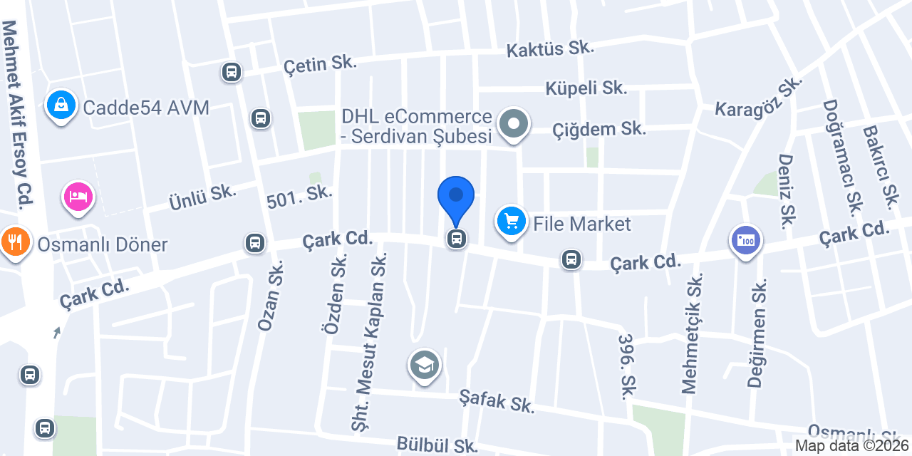 Çakır Avukatlık Bürosu konumu