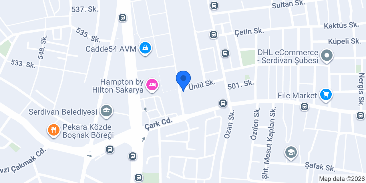 Sakarya Serdivan Akova Aile Sağlığı Merkezi konumu