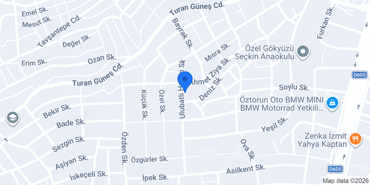 İzmit Yenişehir'de konumu