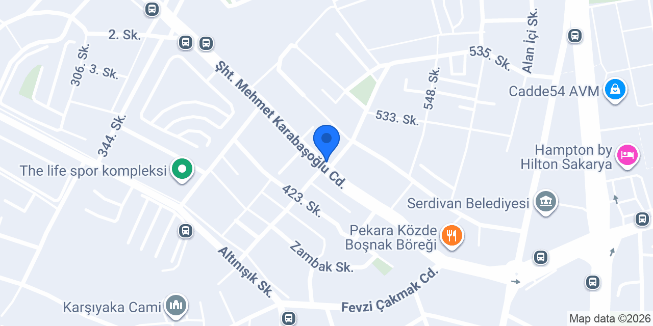 SAKARYA YÖNDER KOLEJİ konumu