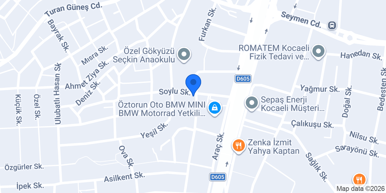 Bluuh Baby Spa Kocaeli konumu