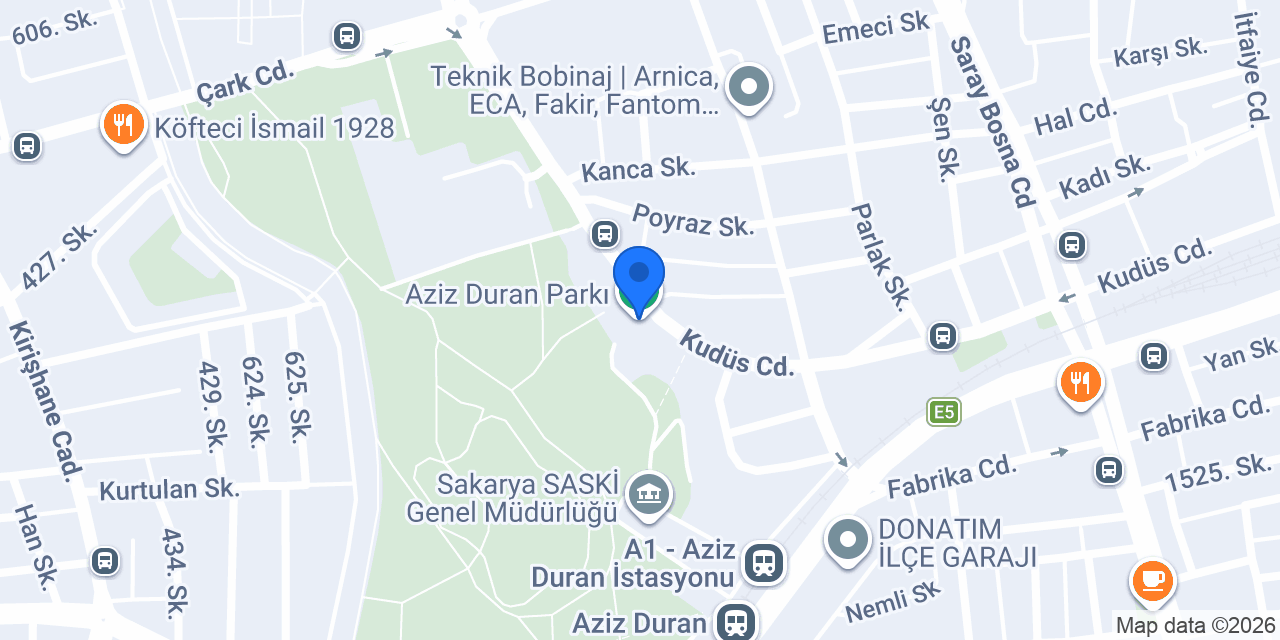 Aziz Duran Parkı konumu