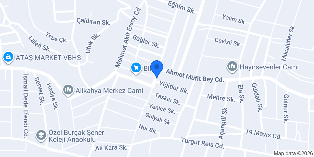 Yüksel Börek Salonu konumu