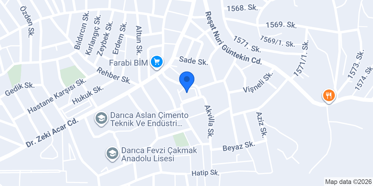 Darıca Dede Korkut İlkokulu konumu
