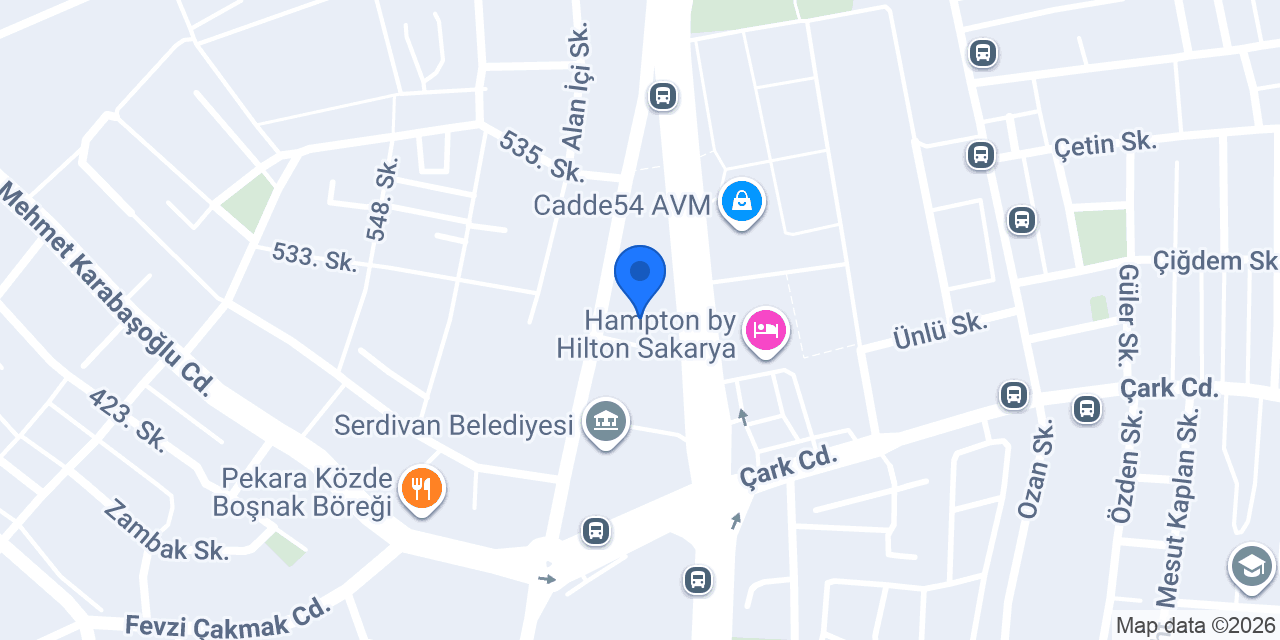 GSB SAKARYA GENÇLİK MERKEZİ konumu