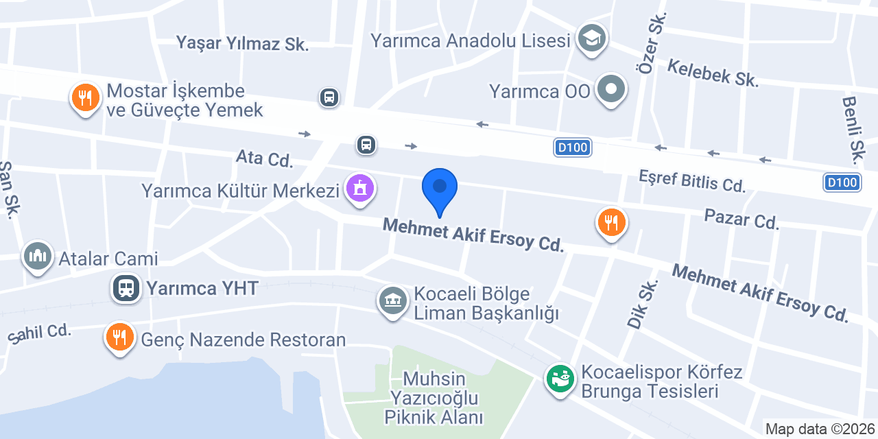 Yarımca Eczanesi konumu