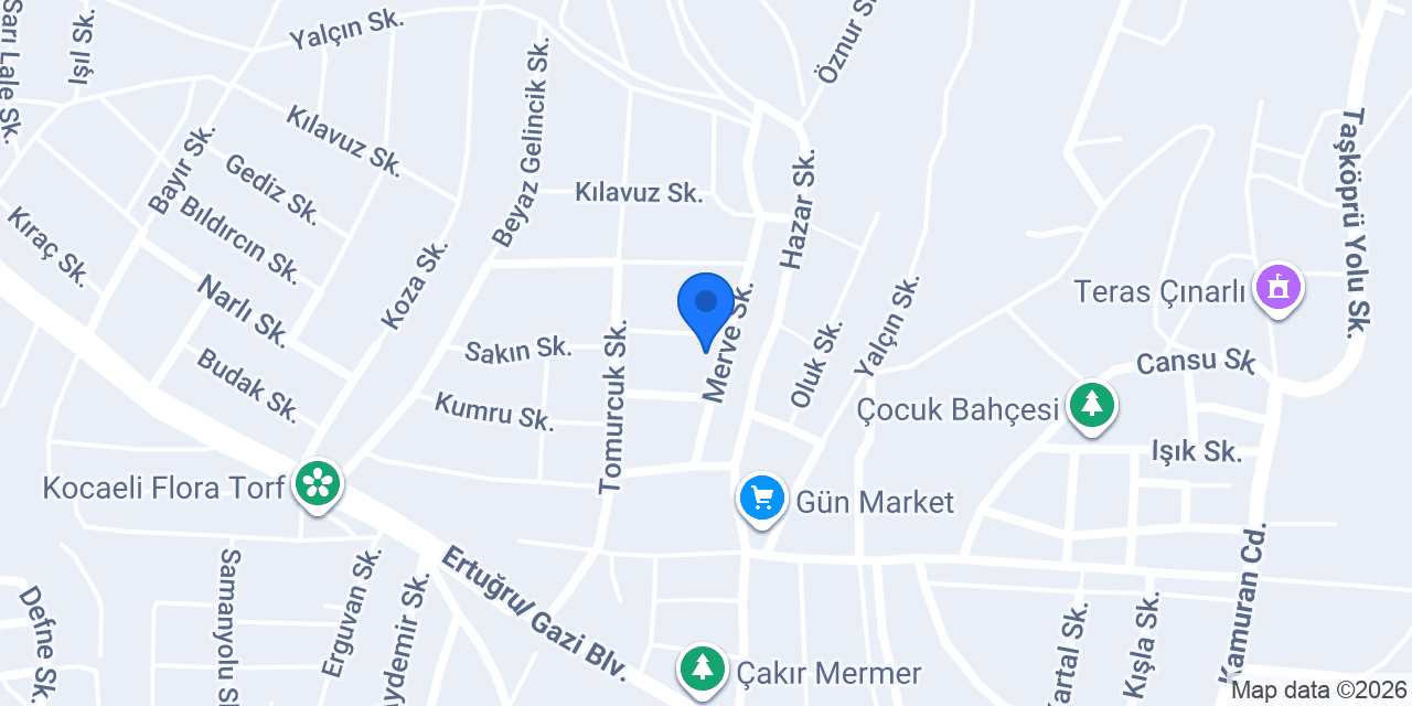 KO-MEK Çınarlı Kurs Merkezi konumu