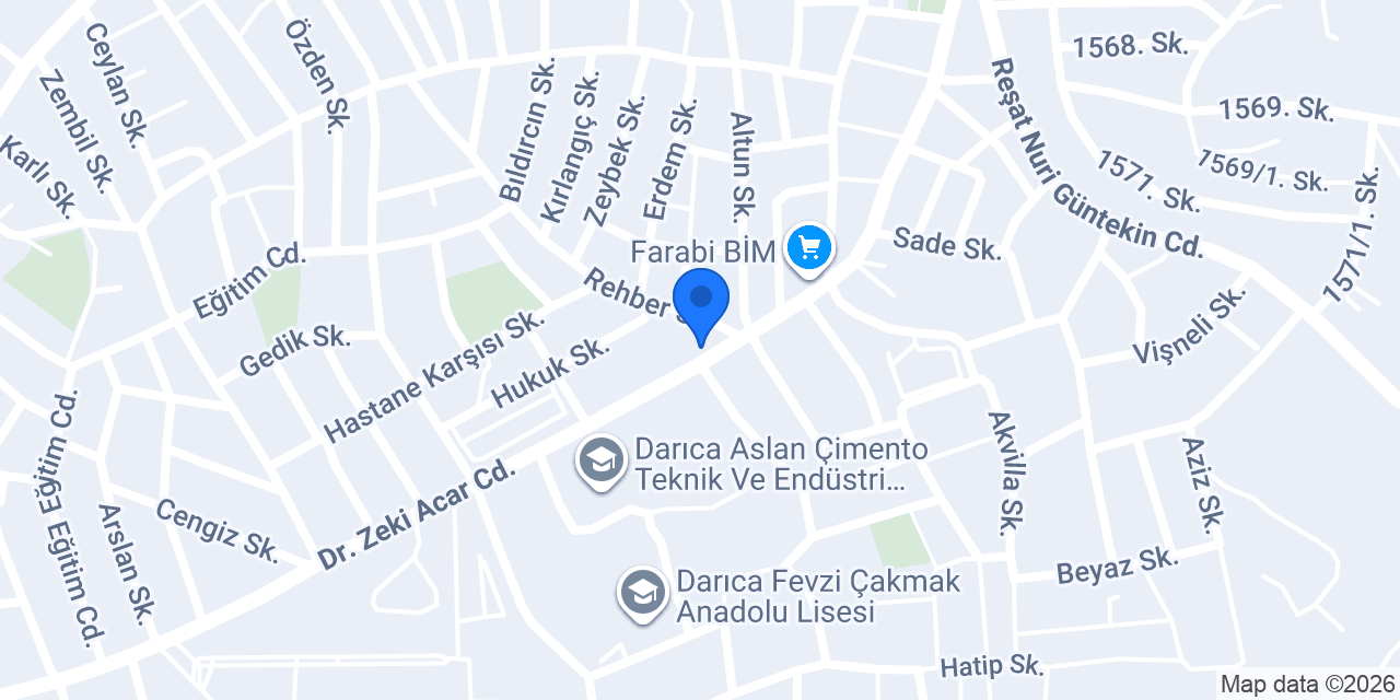 Darıca lavas fırın konumu