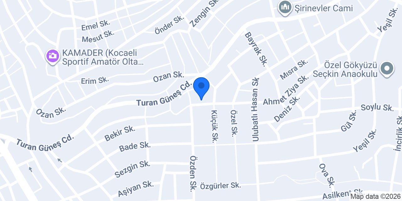 Yılmaz Mobilya İzmit konumu