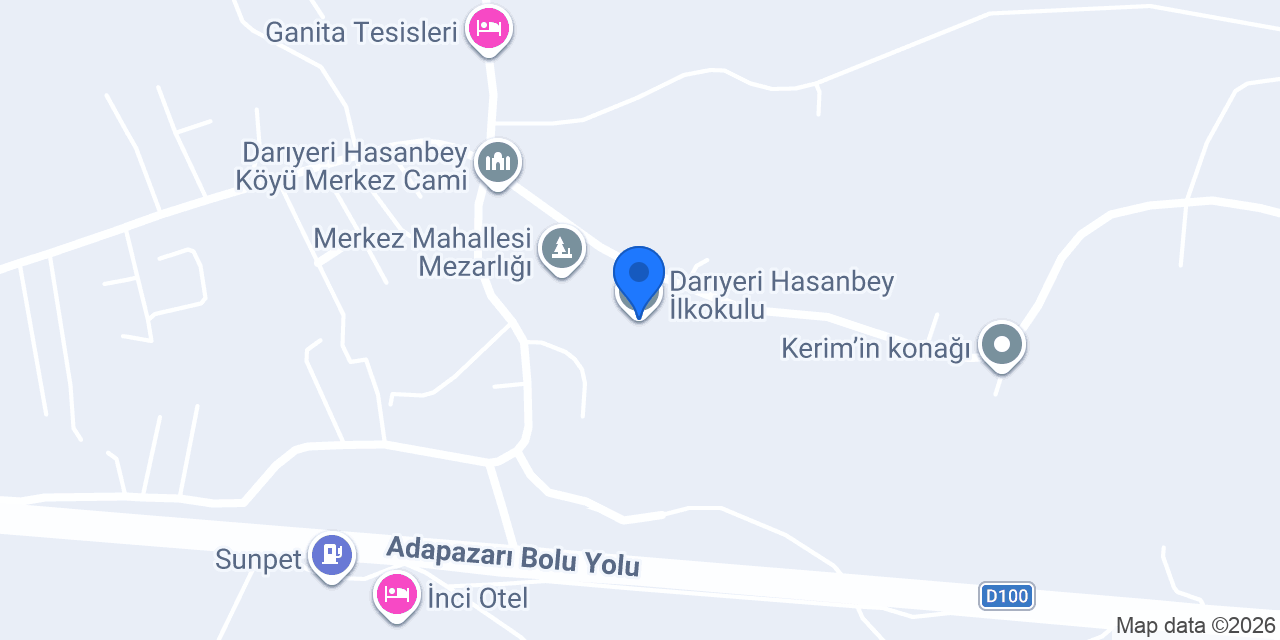 Darıyeri Hasanbey İlkokulu konumu