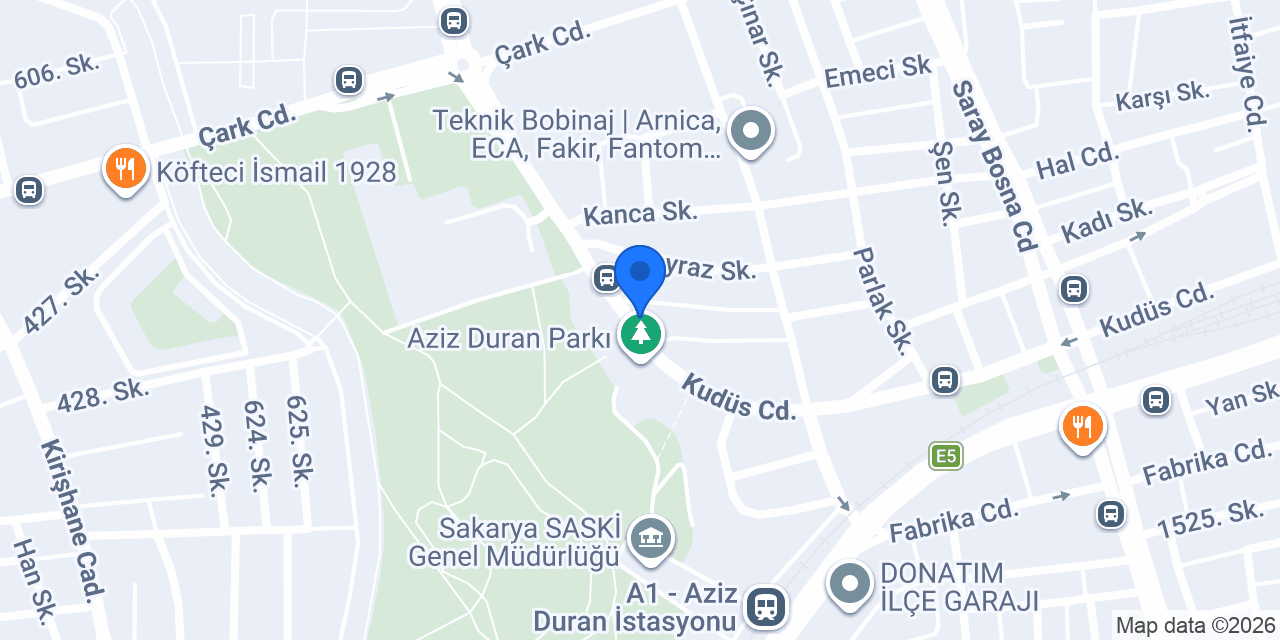 Sakarya Adapazarı Elektrik konumu