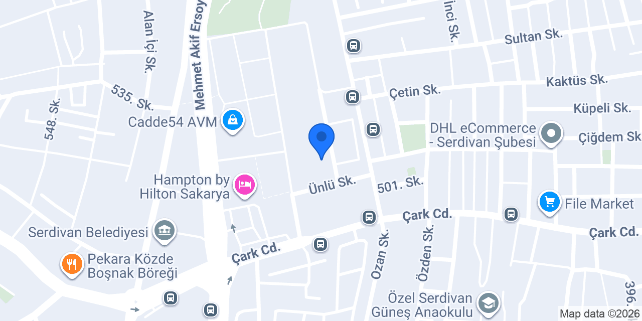 Sakarya Uzman Psikolog Gürbey Seçgin konumu