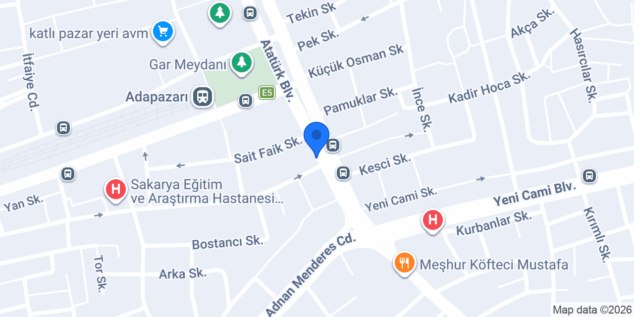Ahsen Pastaneleri konumu