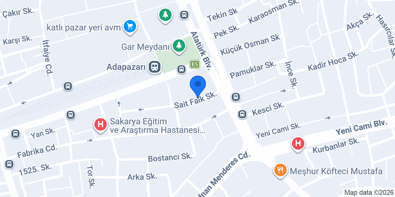Mavi Güneş Sahaf konumu