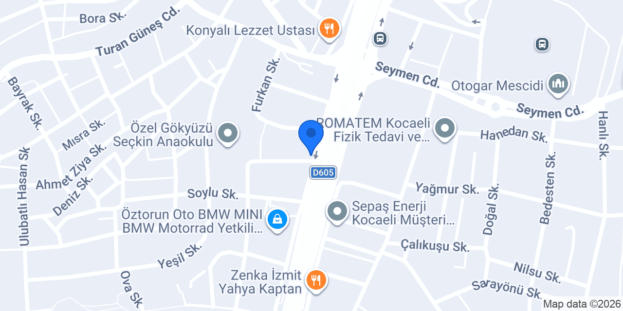 Aşoğlu Yapı Mlz. Dnş. ve Tic. A. Ş. konumu