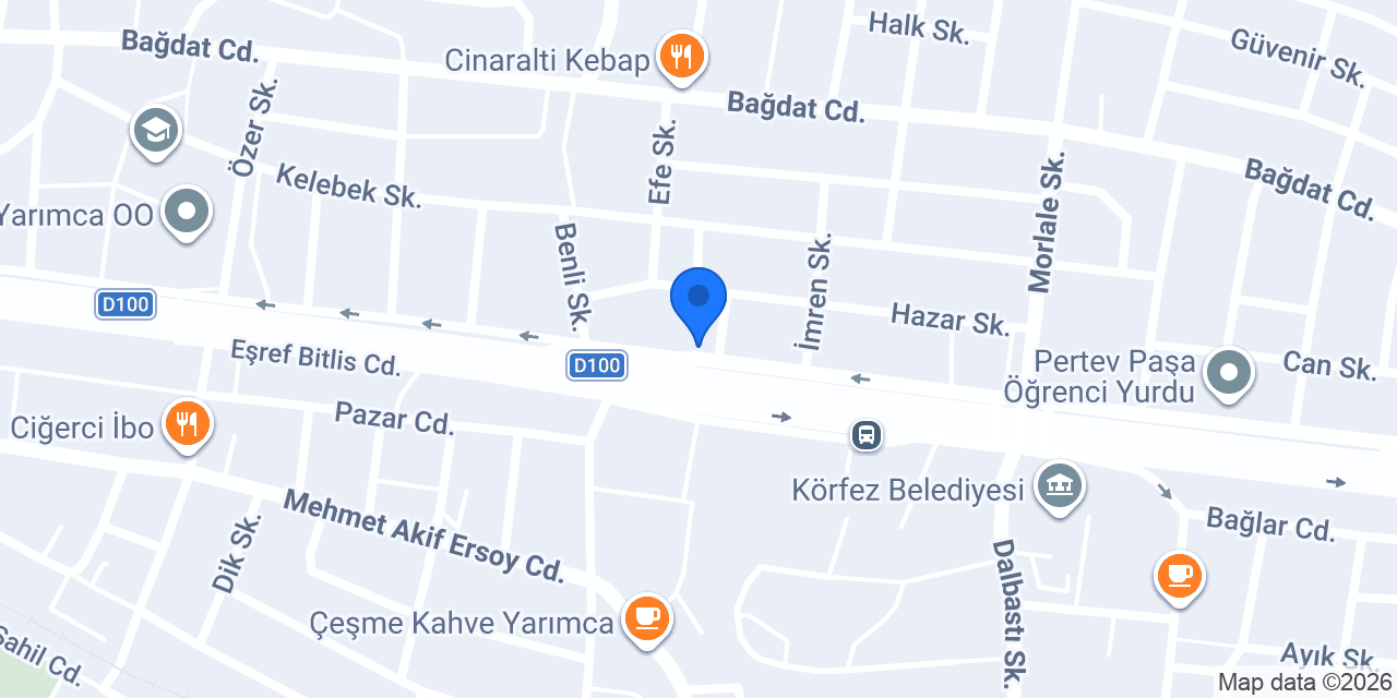 Güven Otomotiv konumu
