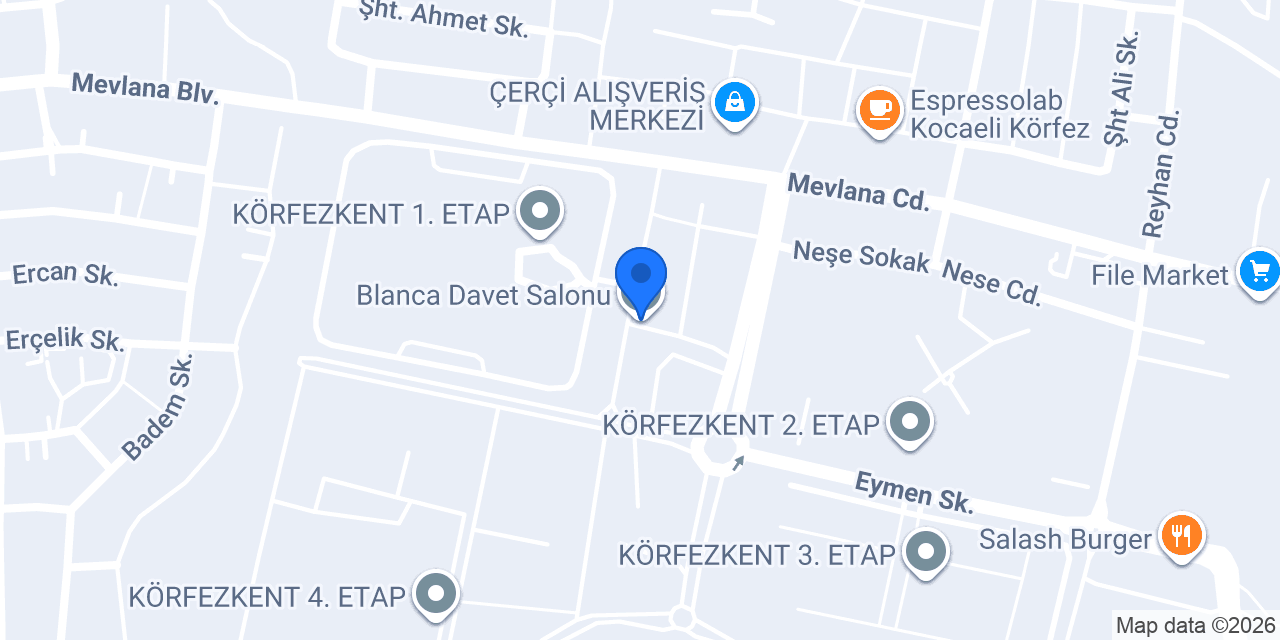 Blanca Davet Salonu konumu