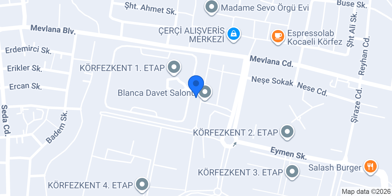 ERGÜN GIDA - KÖRFEZKENT ŞUBESİ konumu