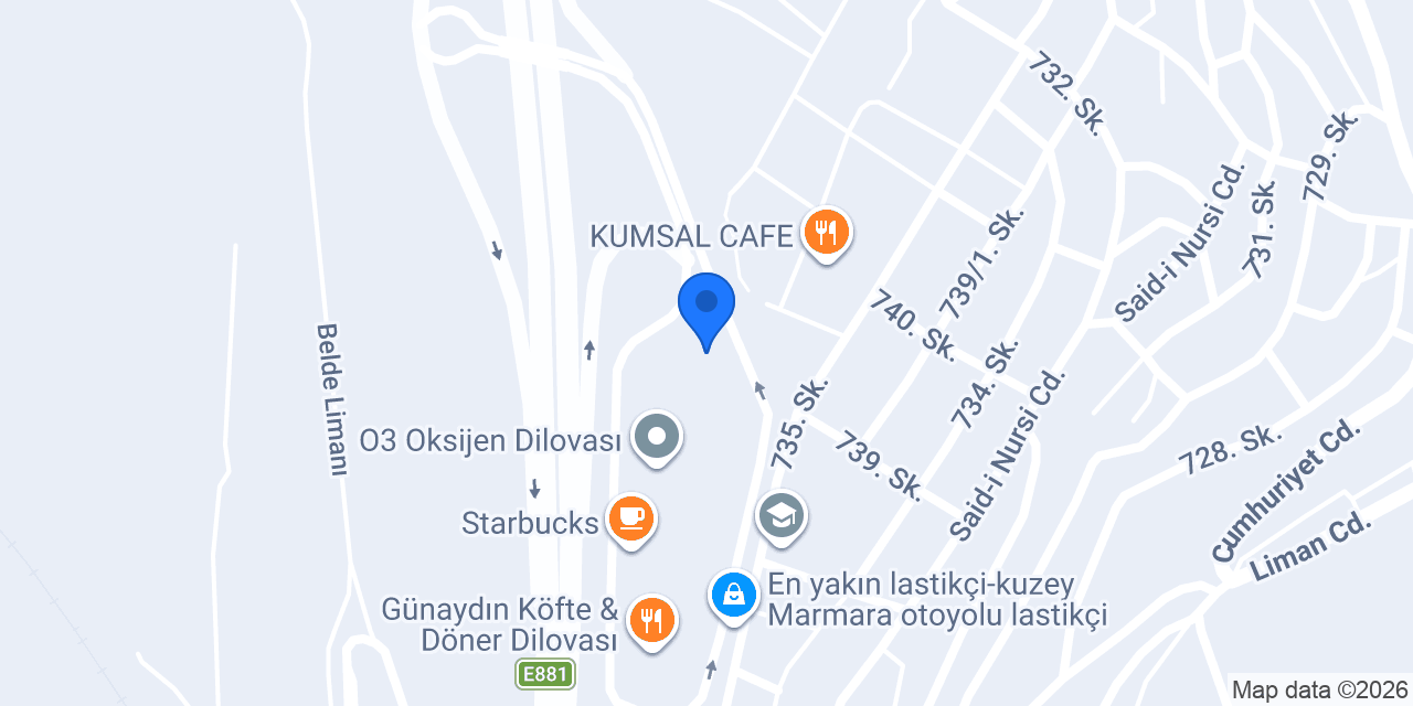 Petrol Ofisi konumu