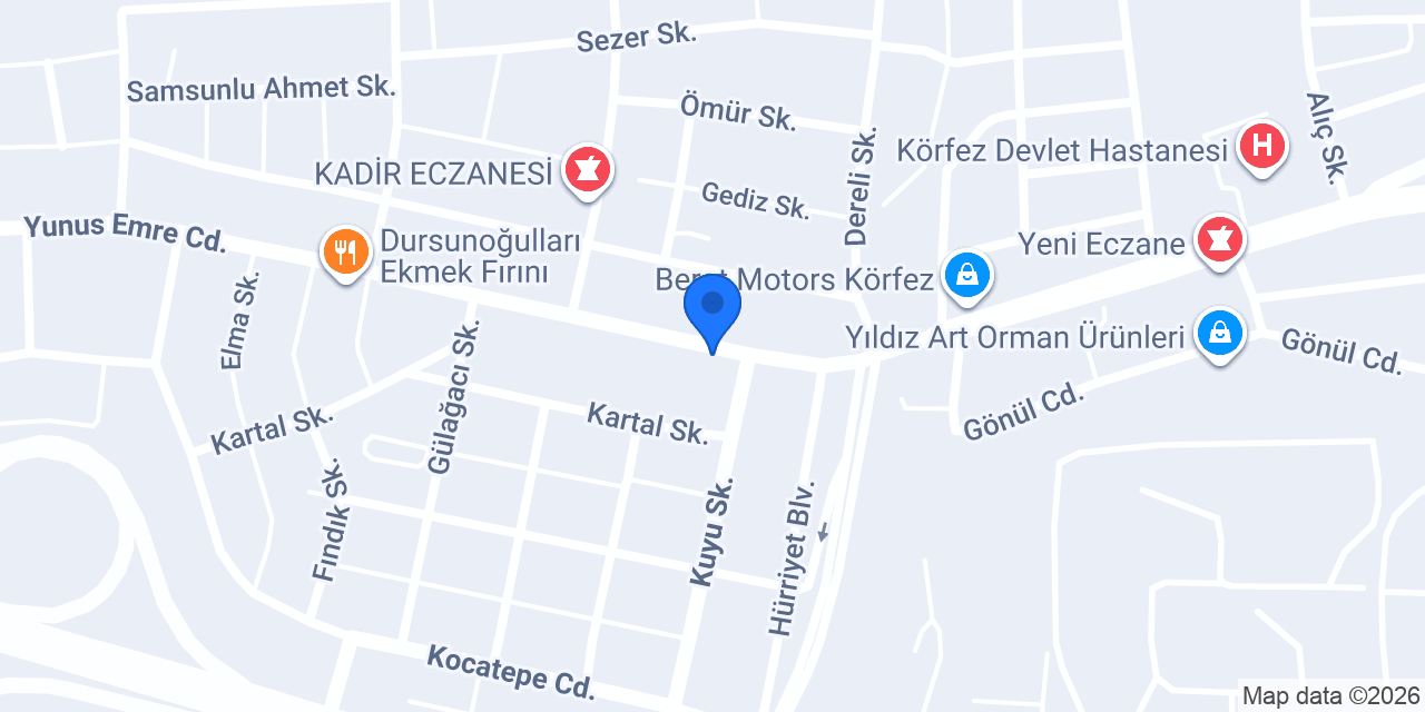 Körfez Elektrik Ve Elektronik konumu