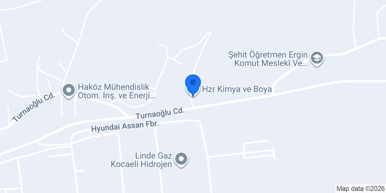 Hzr Kimya ve Boya konumu