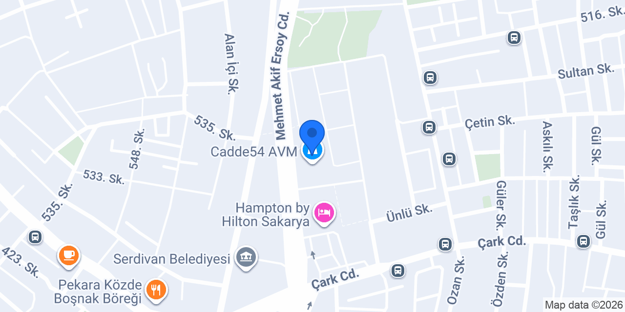 SuperStep CADDE54 AVM konumu