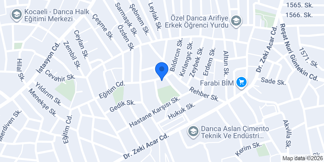 Hisar Erkek Öğrenci Yurdu konumu