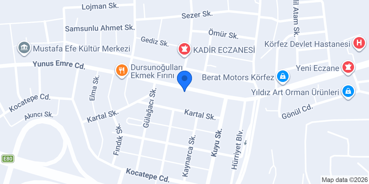 Güven Yapı Market konumu