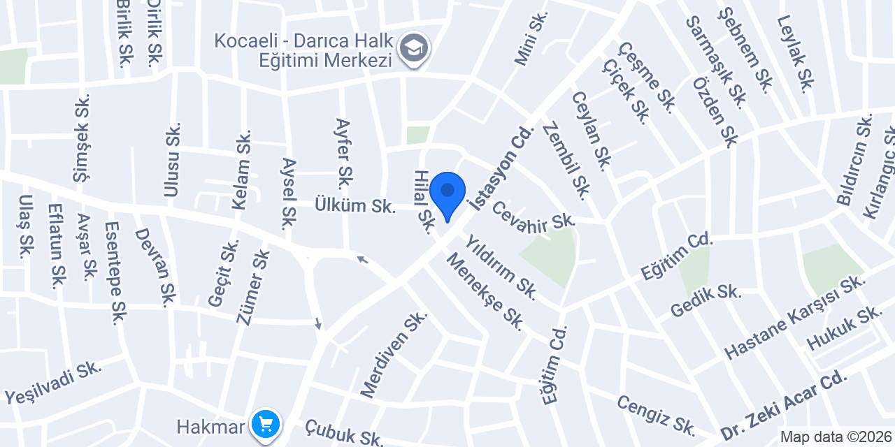 Darıca Ulu Çınar Eğitim konumu