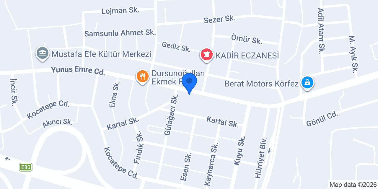 Dönerci Mehmet usta konumu