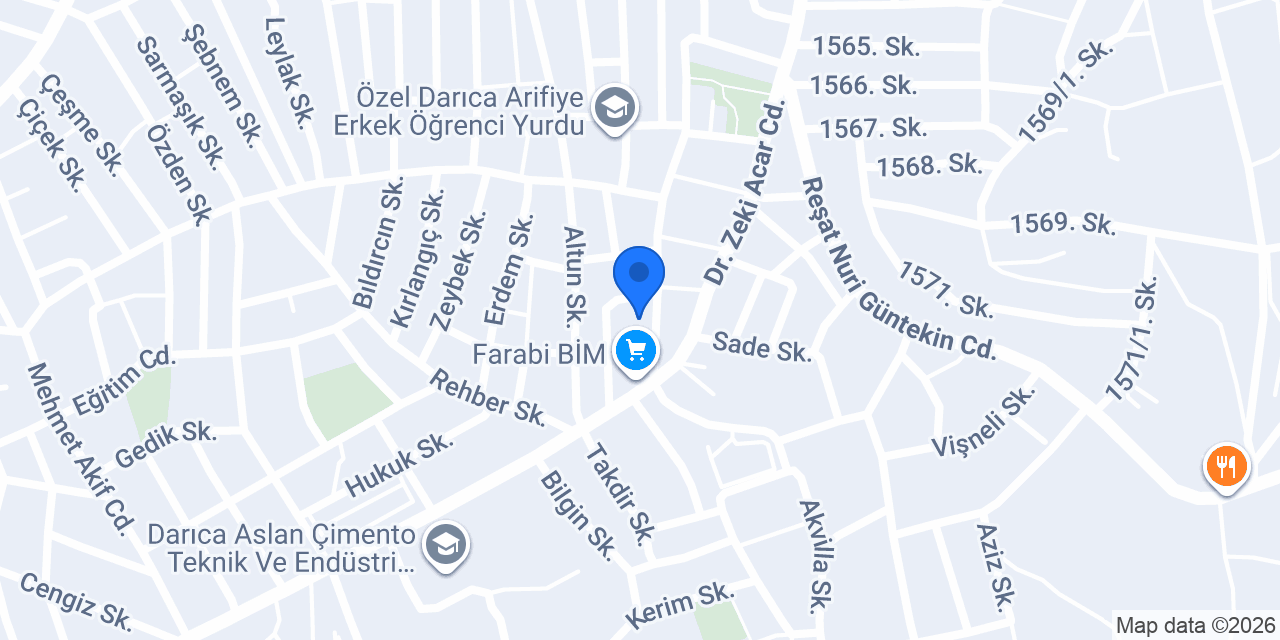 Darıca İskele Kiralama konumu