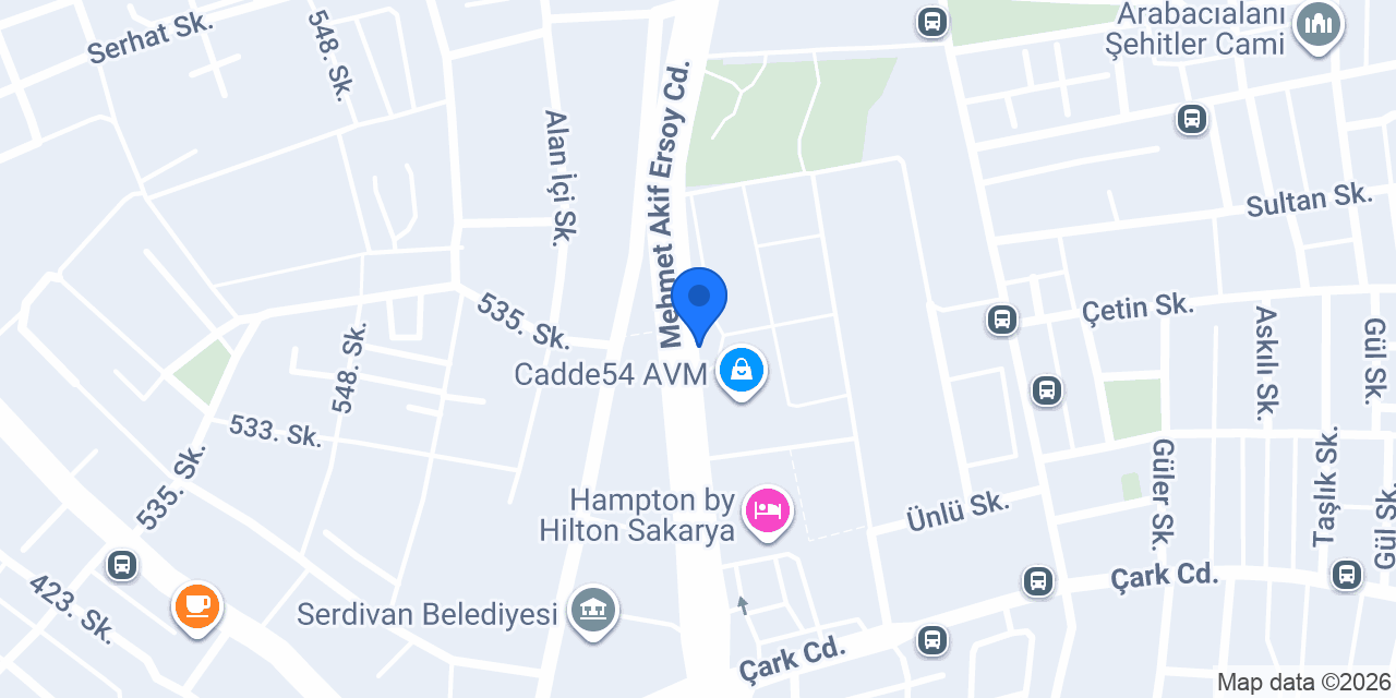 Sakarya Piyano Kursu konumu
